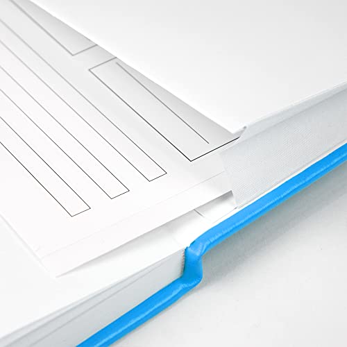 JOYEUX Blank Journal Notebook, A5, 160 Pages 100 Gsm Thick Sketch Books Hardcover Journal for Writing, 5.7 inches x 8 inches Notebooks for Work (Sky Blue) - color: Sky Blue