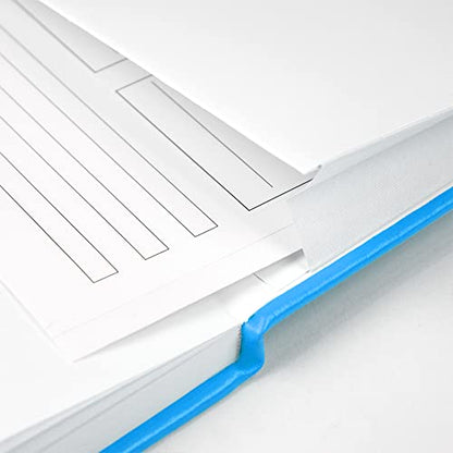 JOYEUX Blank Journal Notebook, A5, 160 Pages 100 Gsm Thick Sketch Books Hardcover Journal for Writing, 5.7 inches x 8 inches Notebooks for Work (Sky Blue) - color: Sky Blue