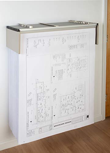 DLWC Vertical Blueprint Storage Drop Lift Wall Rack - style: DLWC Vertical Blueprint Storage