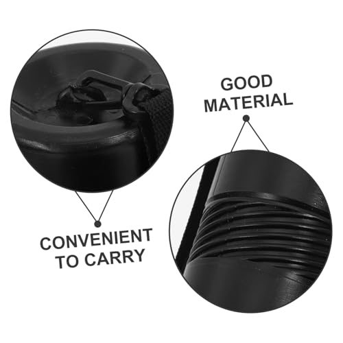 DOITOOL Painting Tube Storage Bucket Telescopic Organizer for Poster Tubes Blueprints Calligraphy Scrolls Maps Large Strap - color: Black