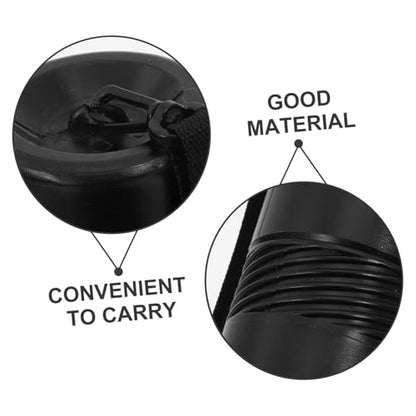 DOITOOL Painting Tube Storage Bucket Telescopic Organizer for Poster Tubes Blueprints Calligraphy Scrolls Maps Large Strap - color: Black