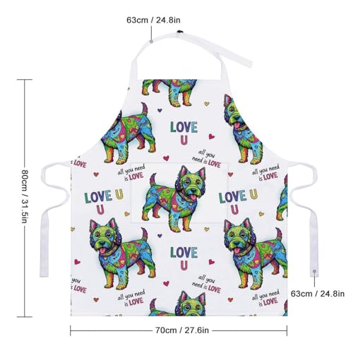 Chef Bib Apron for Restaurant, Anti-Stain with Pocket Adjustable, Cooking Dishwashing Lab Use - color: Style (542)