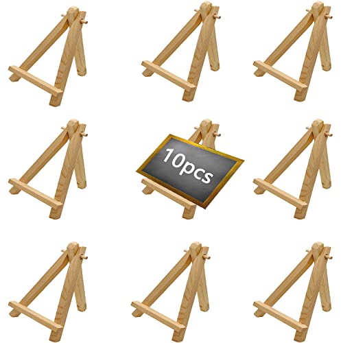7.5 Inch Mini Wood Display Easel, 10 Pcs Tabletop Easels for Displaying Photos, Picthres - style: 7.5 Inch