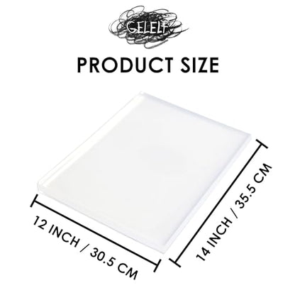 GELELF Upgraded Gel Printing Plate A3 (12"x14") - No Aging & Bubbling, Reusable Gel Plates for Monoprinting -Printmaking Art Supplies for Card Making, Book Press, Journaling, Scrapbooking and More - size: 12" x 14" | 30.5 x 35.5 cm