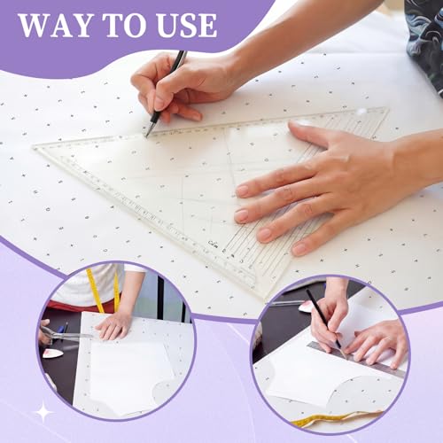 Tosstuki 47 Inches X 5 Yards Non Woven Precut Pattern Drafting Paper for Sewing Copying Altering Designing Embroidery Marking Tracing Paper for Sewing Patterns Dressmaking(Number Styles) - size: 47 Inches X 5 Yards, style: Number Styles