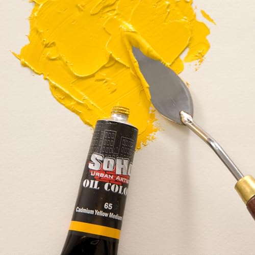 SoHo Urban Artist Oil Paint - 2 Pack, Cadmium Yellow Medium Hue 2 Pack - 170 ml Tube - Best Valued Oil Colors for Painting with Excellent Pigment Load - color: Cadmium Yellow Medium Hue