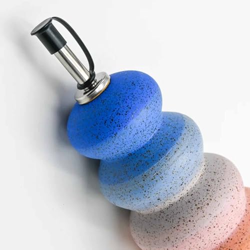 Fybrinth 2 Pack Pottery Oil Spout Gauge Tool for 12% and 14% Shrink Clay, Oil Vinegar Bottle Stopper Gauge for Stand Black Rubber Type Dispenser
