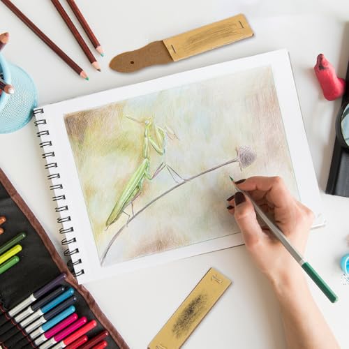 Sandpaper Sharpener,3-Pack Sketch Sandpaper Pencil Sharpeners 6.3 x 1 Pointer Art Drawing Tool Pastel Sticks Drawing Tool for Artist Sketch Beginner Student (10 Sheets/Pcs) - color: Pointed Handle