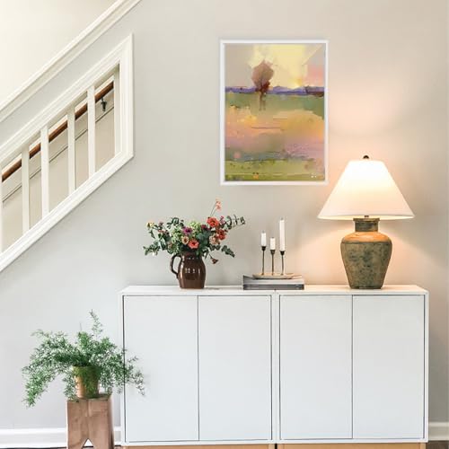 Fepinc Canvas Floating Frame, Canvas Frame 0.75 inches deep Floater for Canvas Panel Oil Painting Wall Art Prints (White, 19.6x27.5) - color: White, size: 19.6x27.5