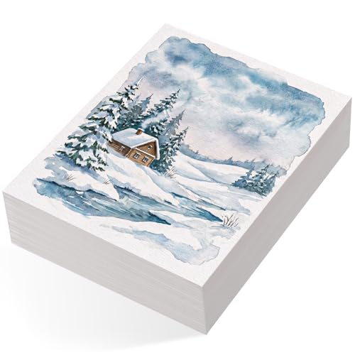 80 Sheets Watercolor Paper Bulk, 110 lb/230 GSM Cold Press Paper White Water Color Paper for Kids Child Students Adults Artists Drawing Wedding Gift Cards(9x12 Inch) - size: 9x12Inch
