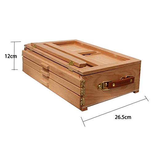 Portable Desktop Easel Art Supplies Painting Storage Box Multifunction Adjustable Wooden Tabletop Easel