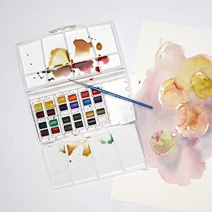 Winsor & Newton Cotman Watercolor Paint Set, Studio Set, 24 Half Pans - style: 24 Half Pan Studio Set
