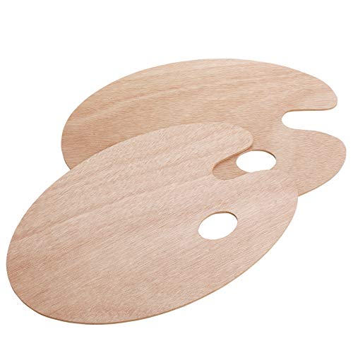 Mr. Pen- Wooden Paint Palette, 2 Pack, Artist Palette, Painting Palette | Oil Paint Palette