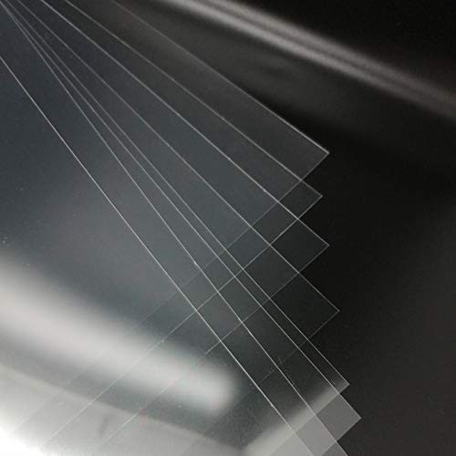 BANLTRE 12 Pieces 6 mil Blank Template Material Stencils Mylar for Cutting Paper Clear Transparency Sheet 12 × 12 inch (12-6 mil) - size: 12-6 mil