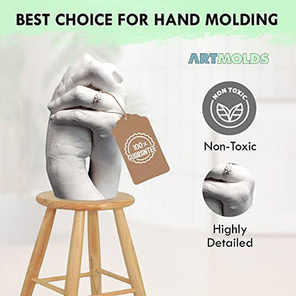 LifeMold Alginate Molding Powder for Hand Casting, Life Casting, Baby Molding Kit, Couples Casting - Non-Toxic Casting - 1lb (454g)