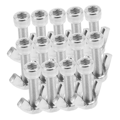BATHVEVE 14pcs Metal Screw Set for Pottery Wheel Bat Pins Replacement Kit Bolts and Set Ceramic Tools for Beginners