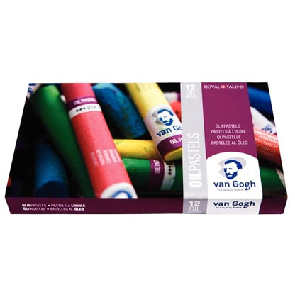 Van Gogh Oil Pastel, Round Full Stick, 12-Piece Set - style: 12-Piece Set, General Selection