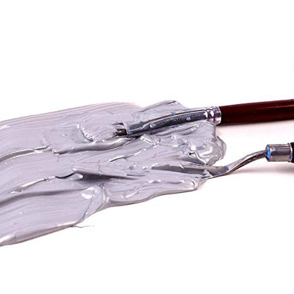 Mont Marte Discovery School Acrylic, Silver, 1/2 Gallon (2 Liter). Ideal for Students and Artists. Excellent Coverage and Fast Drying. Pump Lid Included. - color: Silver