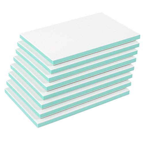 SGHUO 8pcs 4" x 6" Rubber Stamp Carving Blocks Linoleum for Printmaking Supplies, Linocut Block Carving Tools - color: Green-8pcs