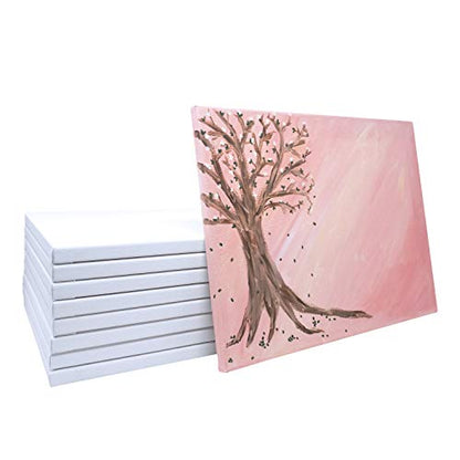 milo Stretched Artist Canvas | 16x20 inch | Value Pack of 6 Canvases for Painting, Primed & Ready to Paint Art Supplies for Acrylic, Oil, Mixed Wet Media, & Pouring, 100% Cotton with Pine Wood Frame - size: 16" x 20"