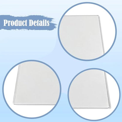 Gel Printing Plate Flexible Monoprinting Print Plate Card Making Scrapbooking Gel Plate DIY Arts and Crafts Journaling Sturdy Material Suitable for Ar, Square - color: Square
