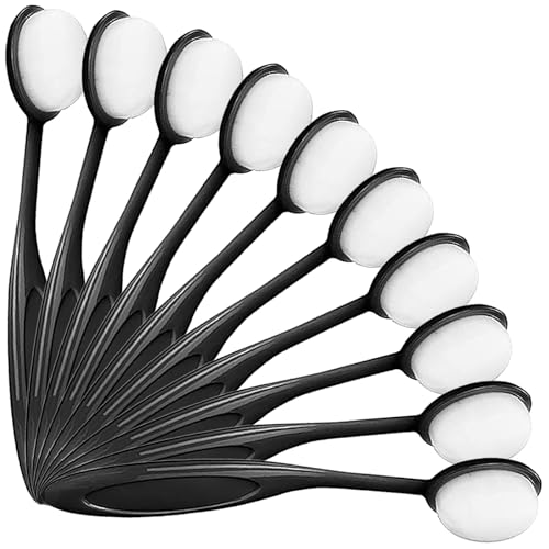 10 Pack Ink Blending Brushes for Card Making, Ink Blending Tool, Blender Brushes for Stamping Scrapbooking Stencil, Ink Blending Brush for Crafter Application Painting (Black Handles) - color: 10 Black Color