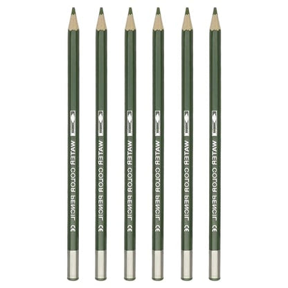PATIKIL Watercolor Pencil, 6Pcs Water Soluble Pencils for Blending, Coloring, Sketch Drawing, Painting, Olive Green - color: Olive Green