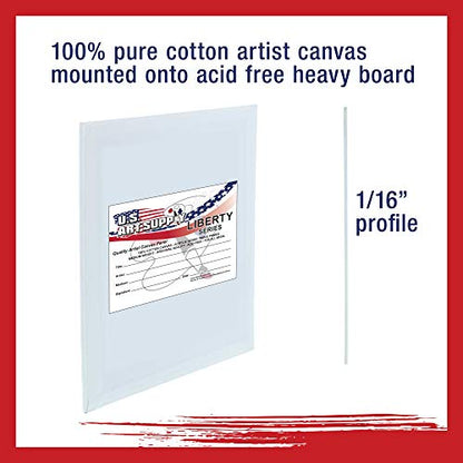U.S. Art Supply 3 X 5 Inch Art Canvas Board Panels 12 Pack - 8 Ounce Heavyweight Cotton Acid Free Canvases for Painting Acrylics and Watercolor (1 Case of 12 Single Canvas Painting Panels) - size: 3" x 5"