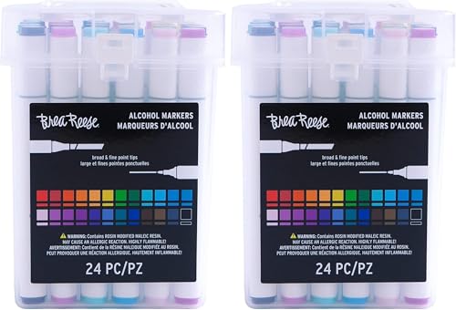 Brea Reese - Alcohol Markers - 24 Pieces (Pack of 2) - size: 1 Count (Pack of 2)