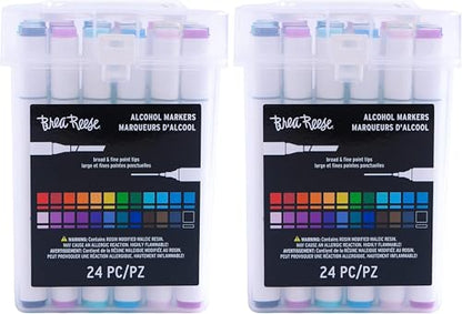 Brea Reese - Alcohol Markers - 24 Pieces (Pack of 2) - size: 1 Count (Pack of 2)