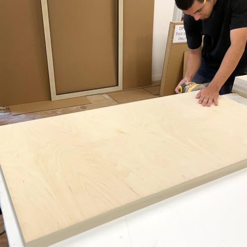 (Pack of 2) Large 40x30 Inch Cradled Painting Panel, Horizontal Unfinished Wood Canvas Panel with Art Shipping Box, 2 Inch Depth Frame for Acrylic and Oil Painting Pouring and Mix Media