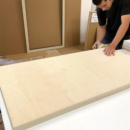 (Pack of 2) Large 40x30 Inch Cradled Painting Panel, Horizontal Unfinished Wood Canvas Panel with Art Shipping Box, 2 Inch Depth Frame for Acrylic and Oil Painting Pouring and Mix Media