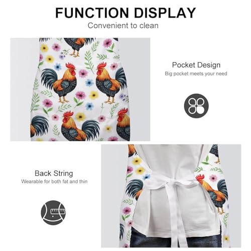 Chef Bib Apron for Restaurant, Anti-Stain with Pocket Adjustable, Cooking Dishwashing Lab Use - color: Style (559)