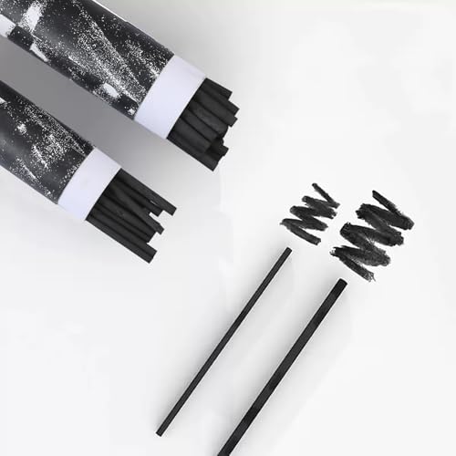 100PCS Willow Charcoal Sticks - Natural Willow Charcoal for Artists, Beginners, or Students of All Skill Levels - Perfect for Drawing and Sketching, Approx. 2-4mm, 4-5mm, 5-7mm, 7-9mm Dia - style: 2-4mm, 4-5mm, 5-7mm, 7-9mm