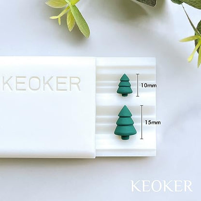 Keoker Christmas Polymer Clay Bead Roller, Clay Jewelry Making Tool - Makes Perfectly Round Beads in 2 Sizes (Tree Shape) - color: 2-Size Tree Shape Bead