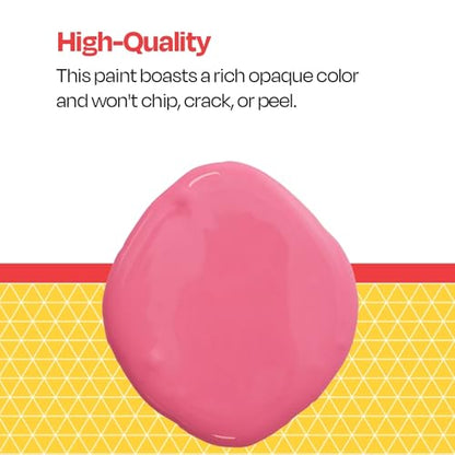 School Smart Washable Tempera Paint, Pink, 1 Pint Bottle - color: Pink