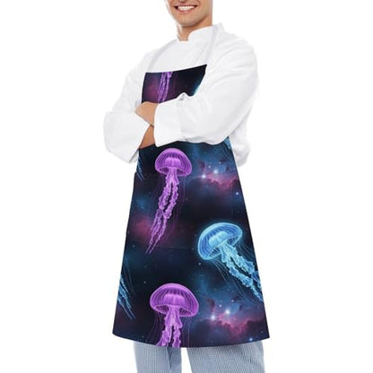 Chef Bib Apron for Restaurant, Anti-Stain with Pocket Adjustable, Cooking Dishwashing Lab Use - color: Style (549)