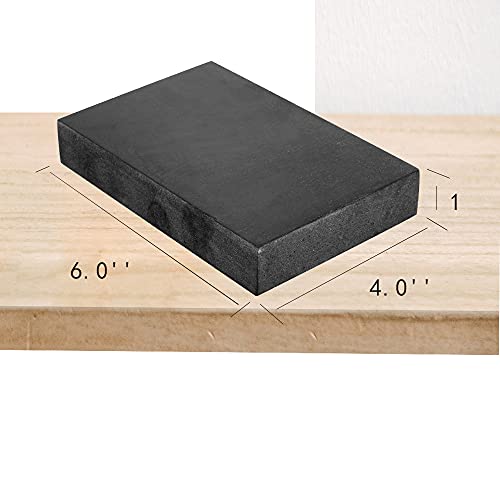 CHENTEC Rubber Bench Block Jeweler's Rubber Bench Block Rubber Stamping Block 4"x6" (10CM x 15CM) - color: Rubber Block, size: 4" x 6"(10cmx15cm)