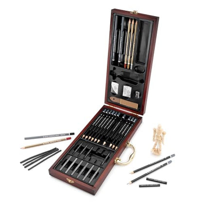 Royal & Langnickel Premier 40 Piece Sketching Artist Case - color: Skizze Set (40 Stück)