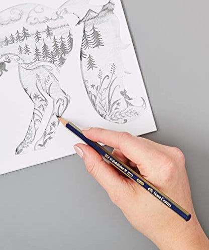 Faber-Castell Miscellaneous Goldfaber 1221 Graphite Pencil, Graphite, B, For Art, Craft, Drawing, Sketching, Home, School, University, Colouring - style: B