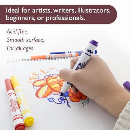 BAZIC Products Spiral Sketch Pad, Top Bound, 6 x 8 in, 50 Sheets, 48-Case | 50-sheet spiral sketch pad, smooth drawing paper for sketching, shading - color: 50 Sheets - 6"x8", size: 48-Pack