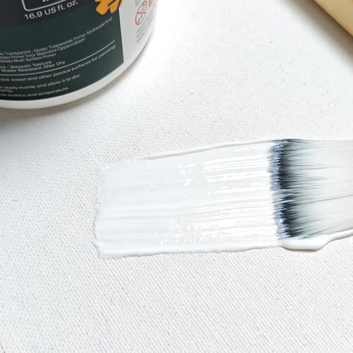 Artecho Clear Gesso 16.9oz / 500ml | Gesso Primer, For Acrylic Painting - color: clear, size: 16.9 Fl Oz (Pack of 1)