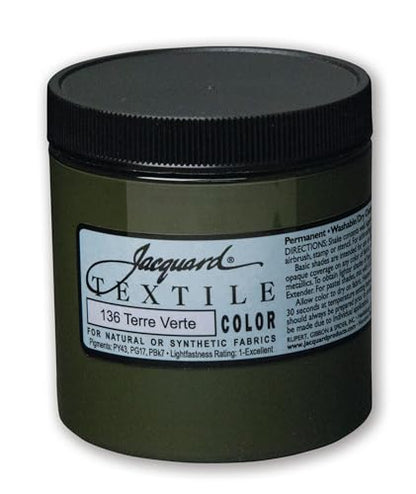 Textile Color Paint Terre VERT - color: Terre Verte, size: 8 Fl Oz (Pack of 1)