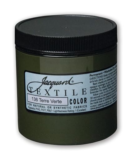 Textile Color Paint Terre VERT - color: Terre Verte, size: 8 Fl Oz (Pack of 1)