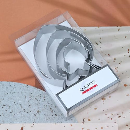 Goldfish Cookie Cutter Set - 5 inch, 4 inch, 3 inch, 2 inch - 4 Piece Simple Fish Cookie Cutters Shapes Molds - Stainless Steel