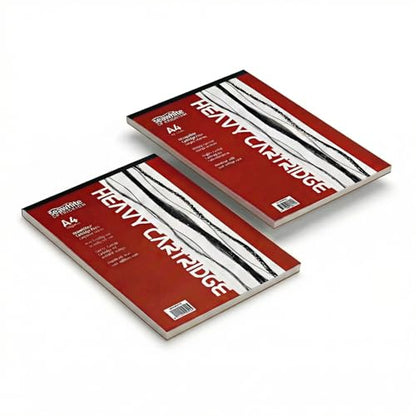 Seawhite 220gsm Heavy All-Media Cartridge Pad by Seawhite Of Brighton,A4-297 x 210mm,PAD220A4