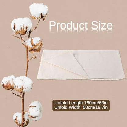 Canvas Fabric, 1.75Yd (63 x 20 inch) Cotton White Canva Fabric Natural Cotton Duck Canvas Fabrics for Sewing Arts Crafts, Backings, Covers, Placemats