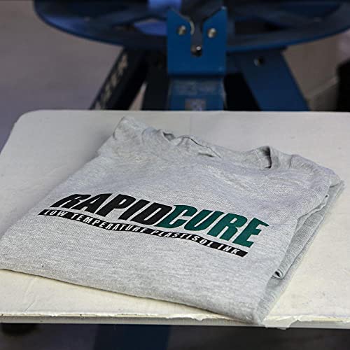 Rapid Cure® Screen Printing Ink Green (8oz.) - Plastisol Ink for Screen Printing, Fast Curing Fabric Paint - Screen Print Direct®, USA Made - color: Green, size: 8 fl oz