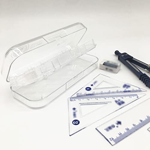 Drawing Compass Drafting Tools Compass Set 7-Piece Set Student Drawing Learning Stationery Ruler Triangle Plate Protractor Student Supplies Math Ruler Kit