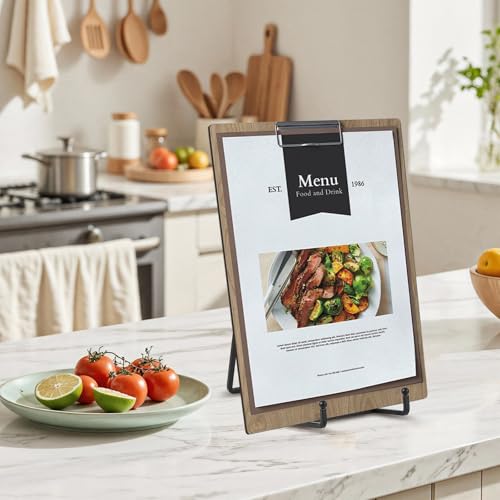 Large Plate Holder Display Stand - 10 inch Tall Plate Stands for Display - Metal Picture Frame Stand - Big Tabletop Easel Stand for Decorative Plates | Platter | Book | Plaque | Tile - 2 Pack - Black - size: 10 inch (2 pack)